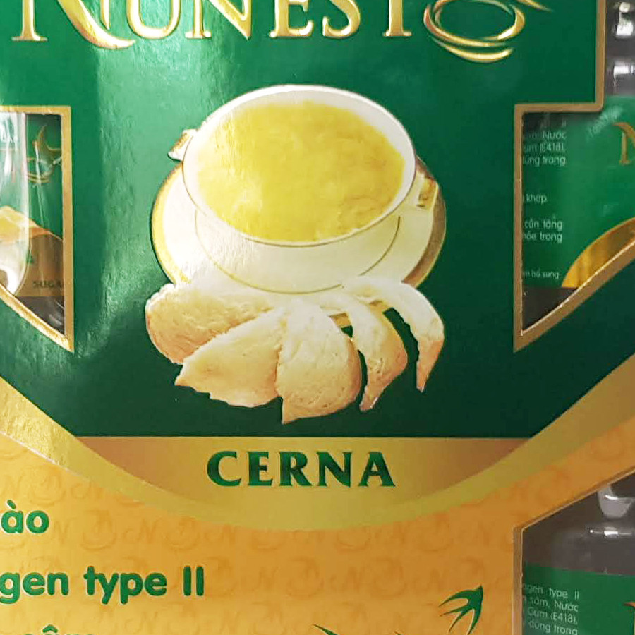 Lốc yến sào cao cấp nhân sâm collagen không đường Nunest Cerna