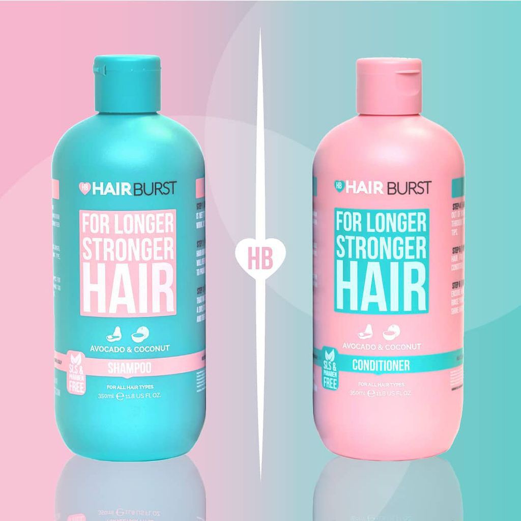 Bộ gội xả Hairburst kích thích mọc tóc nhanh và nuôi dưỡng tóc khỏe - 700ml/2 chai