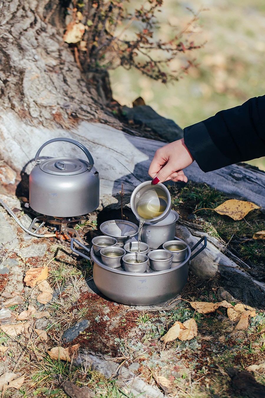 Bộ ấm pha trà Titanium Tea Set KEITH Ti3900