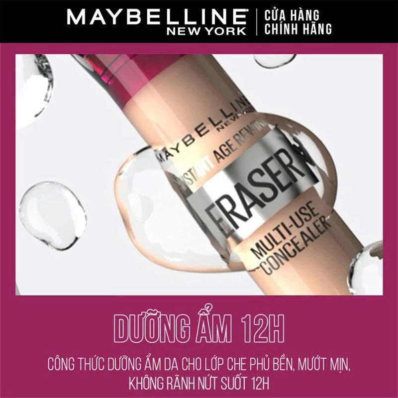 Bút Cushion Che Khuyết Điểm Đa Năng Instant Age Rewind Eraser Multi-use Concealer Maybelline New York 6ml