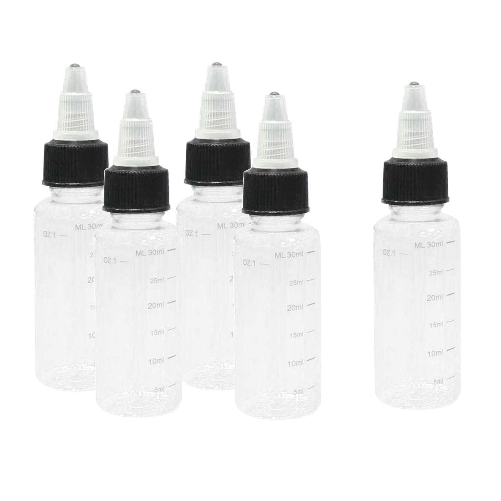 5x 30/60/100/120/250 / 500ml Storage  Ink Bottle with - 30ML