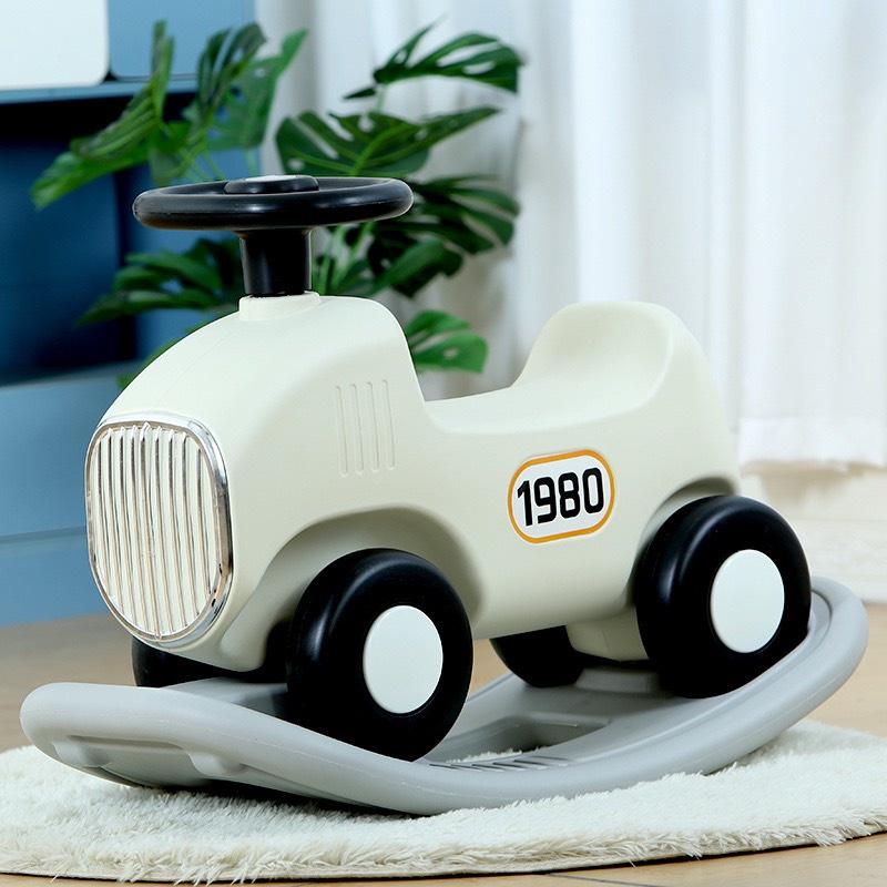 Ngựa bập bênh ô tô bập bênh đa năng 2in1 phát nhạc cho bé Savakids