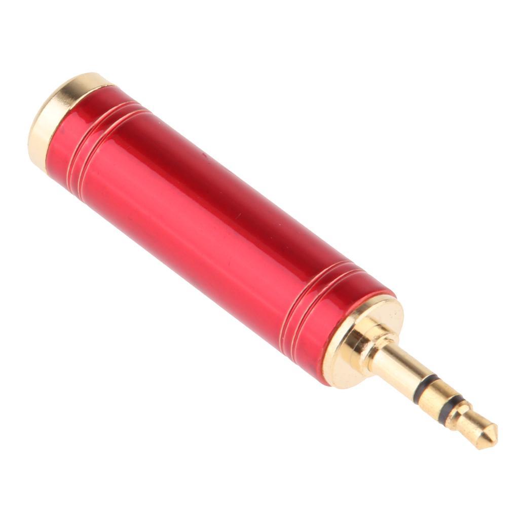 Gold Plated 3.5mm to 6.35 mm Male to Female Stereo Jack Adapter