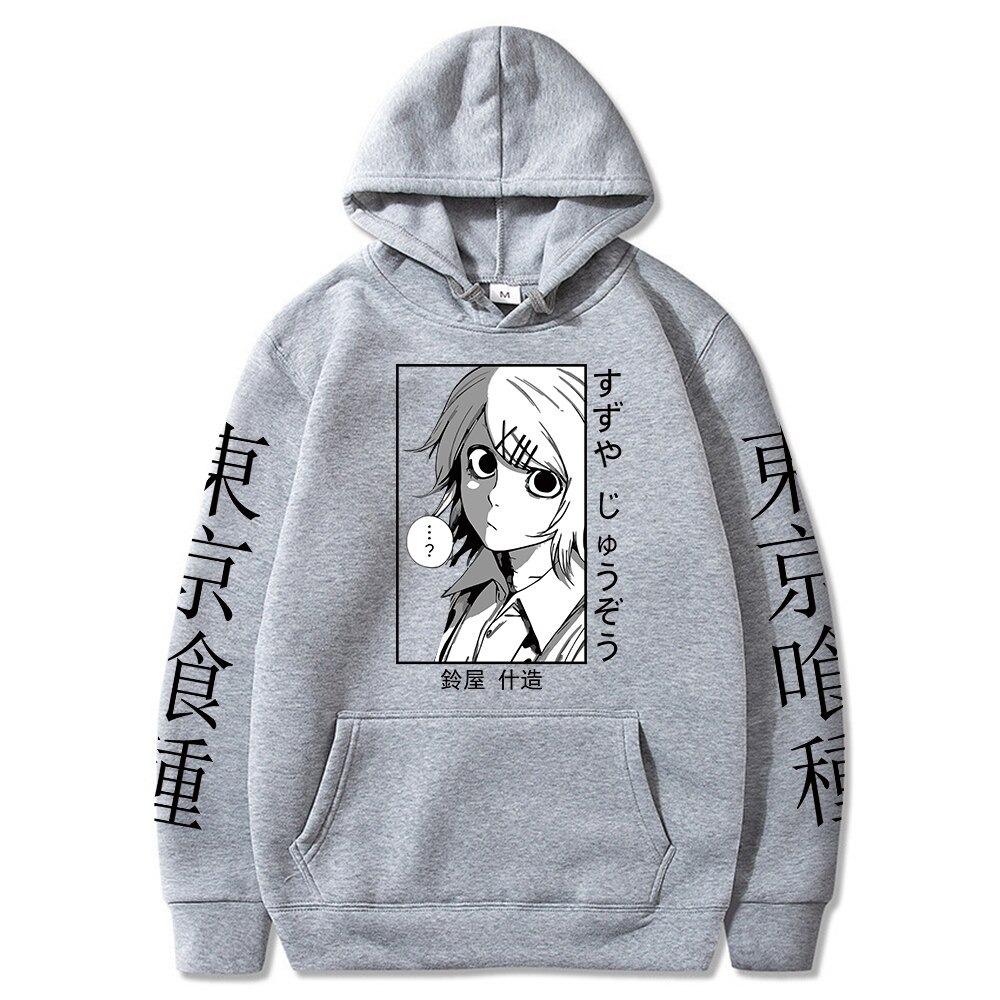 Áo hoodie nỉ Tokyo Ghoul Hoodie Anime Hoodies Juuzou Suzuya In Áo Dài Tay Quá Harajuku