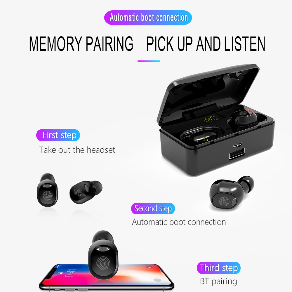 Tai Nghe Điều Khiển Bằng Cảm Ứng G10 Pro TWS Âm Thanh Nổi Không Dây Bluetooth5.0 + Tai Nghe Thể Thao EDR Có Hộp Sạc