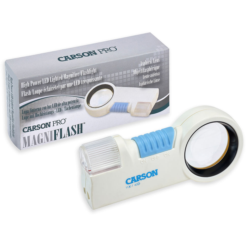  Kính lúp khuếch đại lớn có đèn Carson MagniFlash CP-40 (11x) - Hàng chính hãng