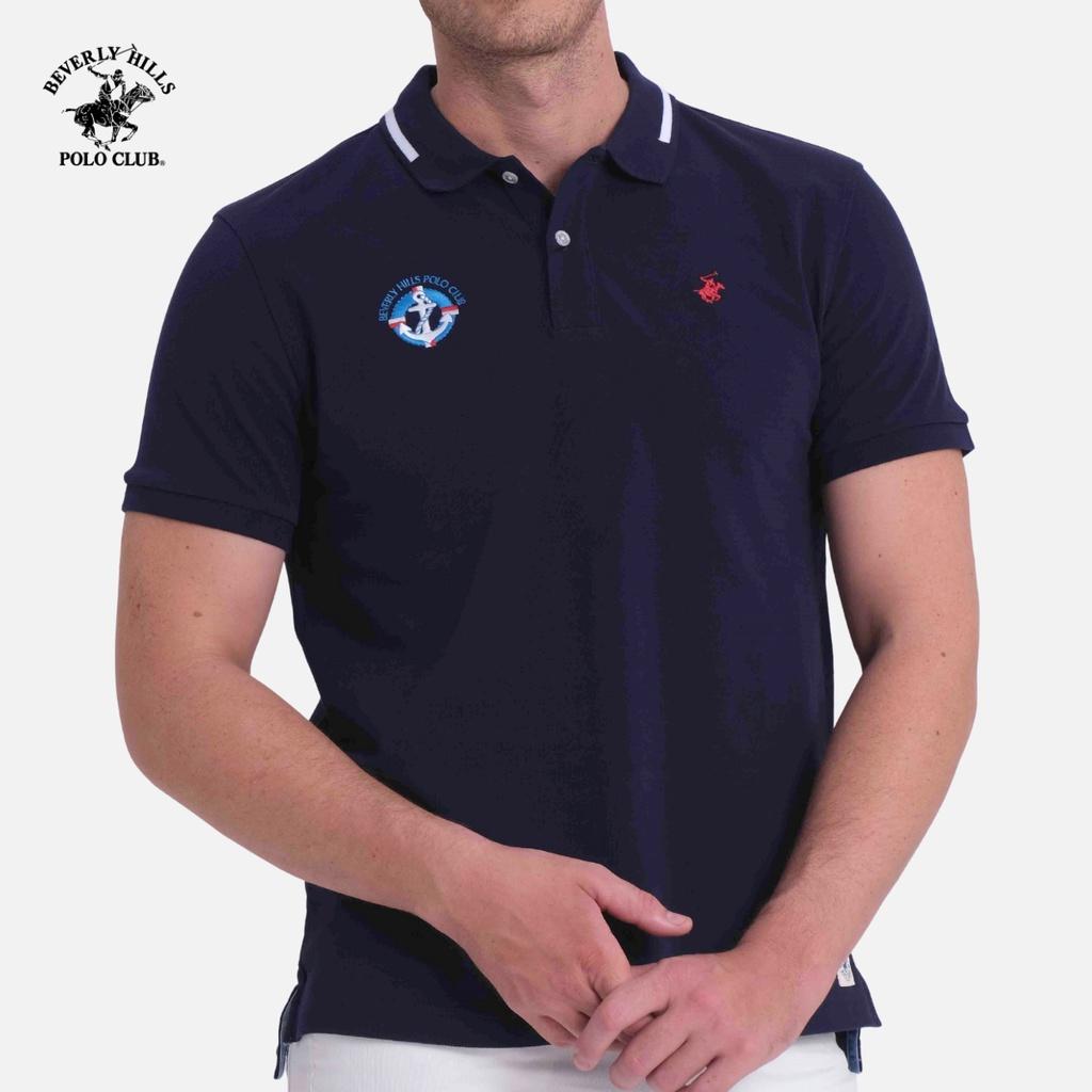 Áo polo Ngắn tay Nam Beverly Hills Polo Club Regularfit Navy NV- PMSSS20TL093