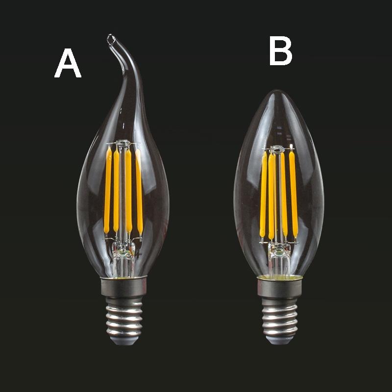 Bóng Đèn LED E14 LED 2W 4W 6W AC 220V Ánh Sáng Trắng Ấm Tiện Dụng