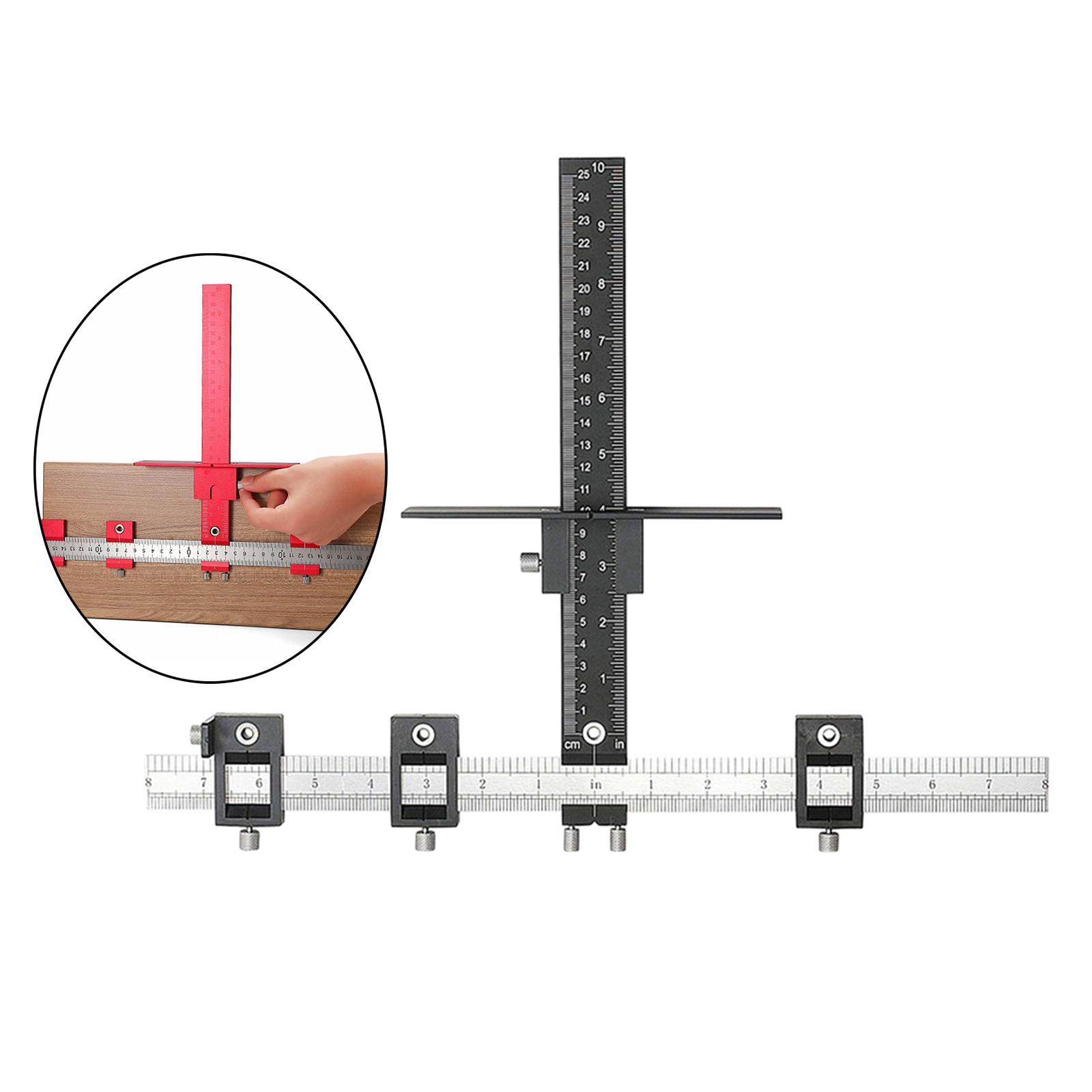 Punch Locator Cabinet Hardware Jig for Handles and Knobs On Doors