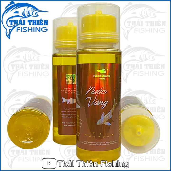 Nước Vàng Chung Nguyễn Fishing Làm Tăng Hương Vị Mồi,  Kích Thích Cá Ăn Dùng Câu Cá Chép, Trắm Cỏ, Đen