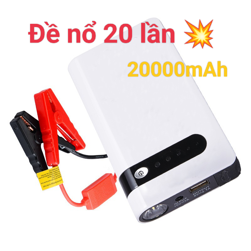Bộ Kích Đề Nổ Xe ÔTô Dung Lượng Lớn , Kết Hợp Sạc Dự Phòng Cho Thiết Bị Di Động Tự Ngắt Khi Đầy