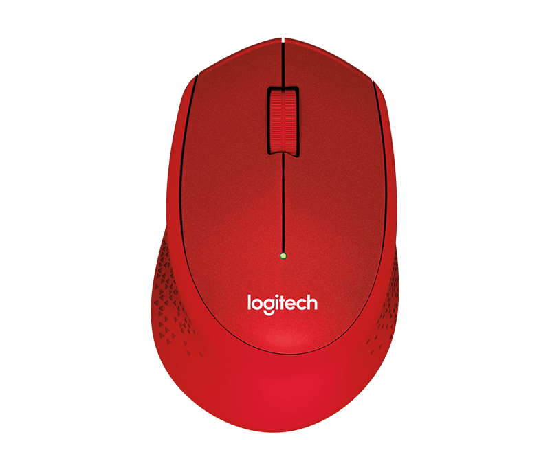 Chuột Wireless Logitech M331 Silent - Màu đỏ Hàng chính hãng