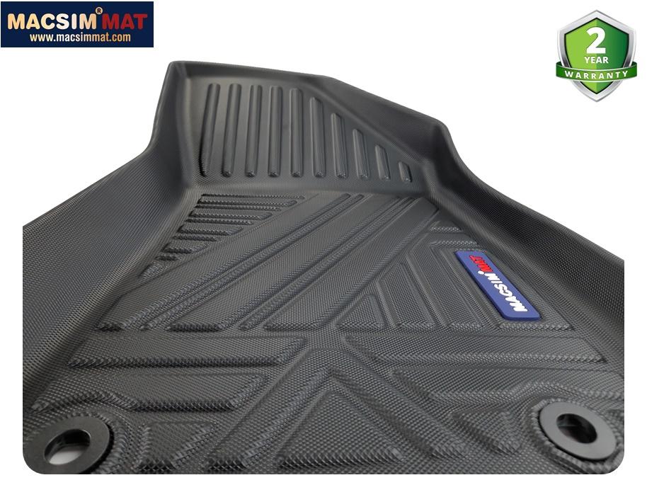 Thảm lót sàn xe MG ZS 2017 - nay Nhãn hiệu Macsim chất liệu nhựa TPV cao cấp màu đen