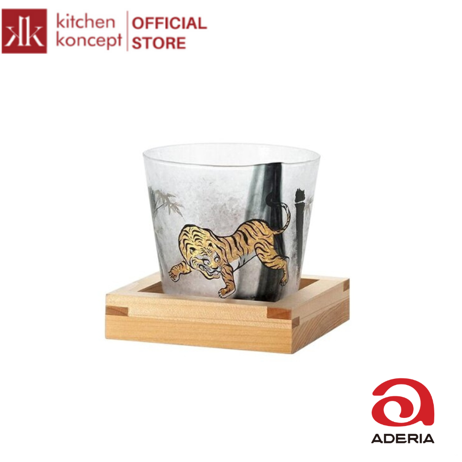 Bộ ly Sake kèm khay Aderia - Sakura - 2 món