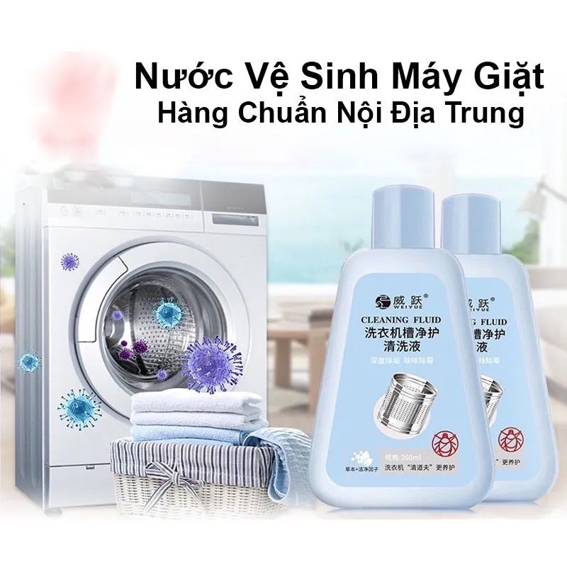 Nước tẩy lồng máy giặt, Vệ sinh lồng máy giặt