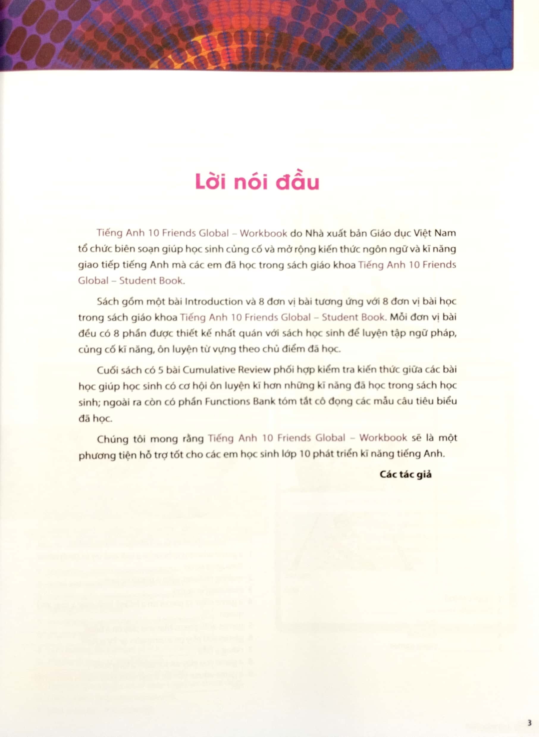 Tiếng Anh 10 Friends Global - Workbook (Tái Bản 2023)