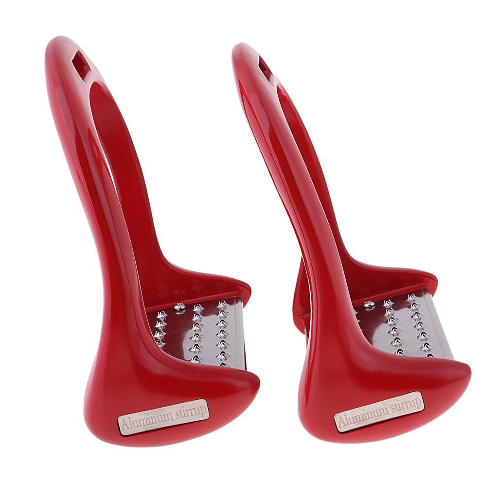 1Pair Horse Saddle English Stirrups Horse Riding - 4 color