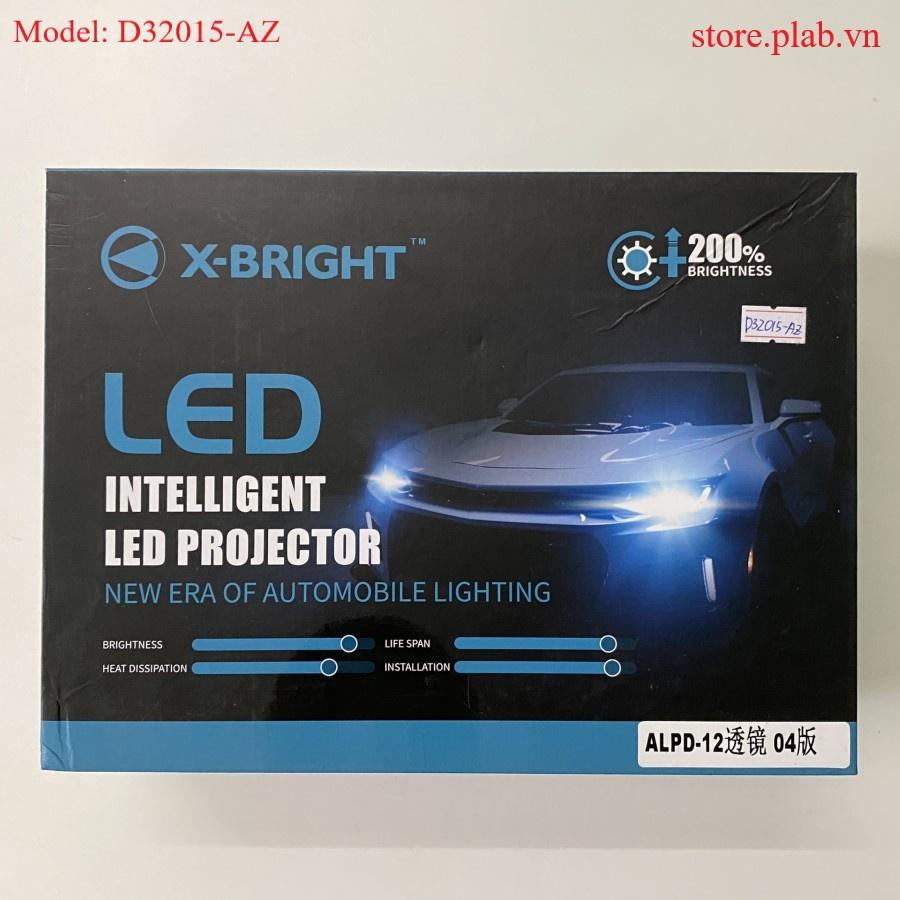 Đèn bi cầu LED ô tô 3 inch công suất 54W/55W (cos/pha) 6000K X-BRIGHT