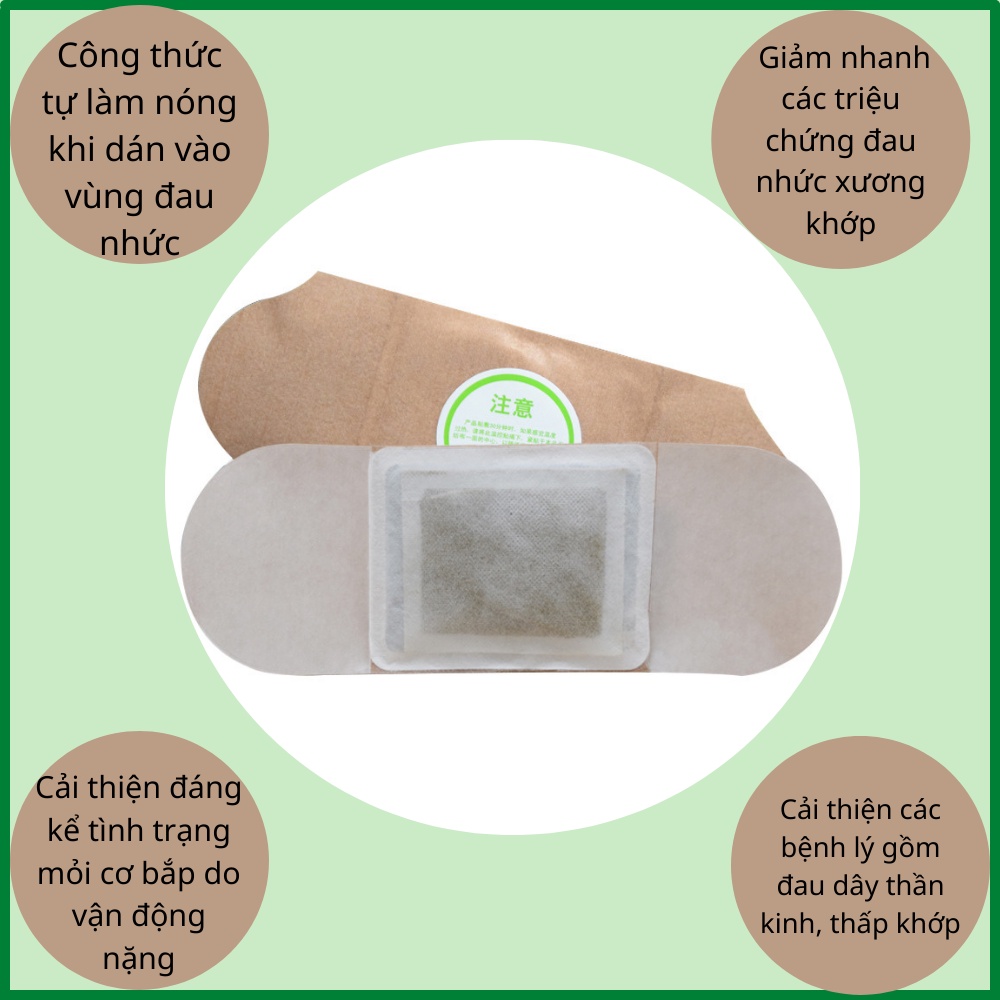 Miếng Dán Chườm Nóng Massage Giảm Đau Toàn Thân