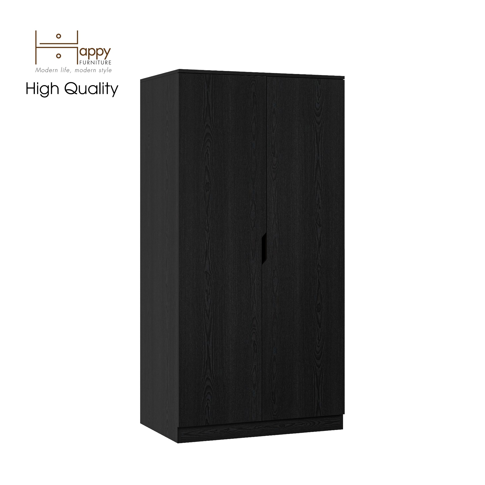 [Happy Home Furniture] DASH, Tủ lưu trữ cửa mở - 2 ngăn kéo,  90cm x 58cm x 180cm ( DxRxC), TCM_022