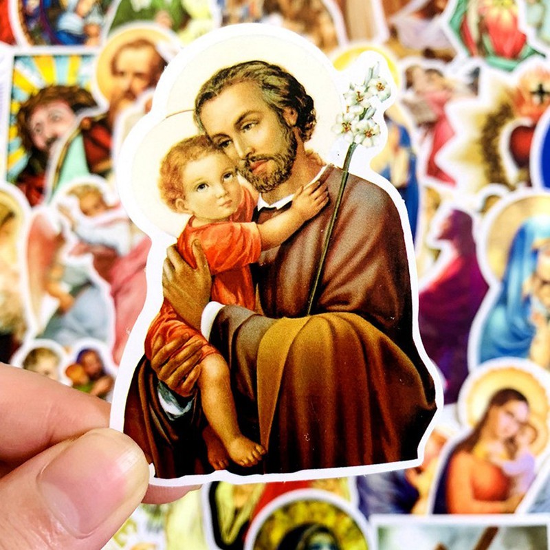 Sticker 68 miếng hình dán Chúa Jesus - hàng nhập khẩu