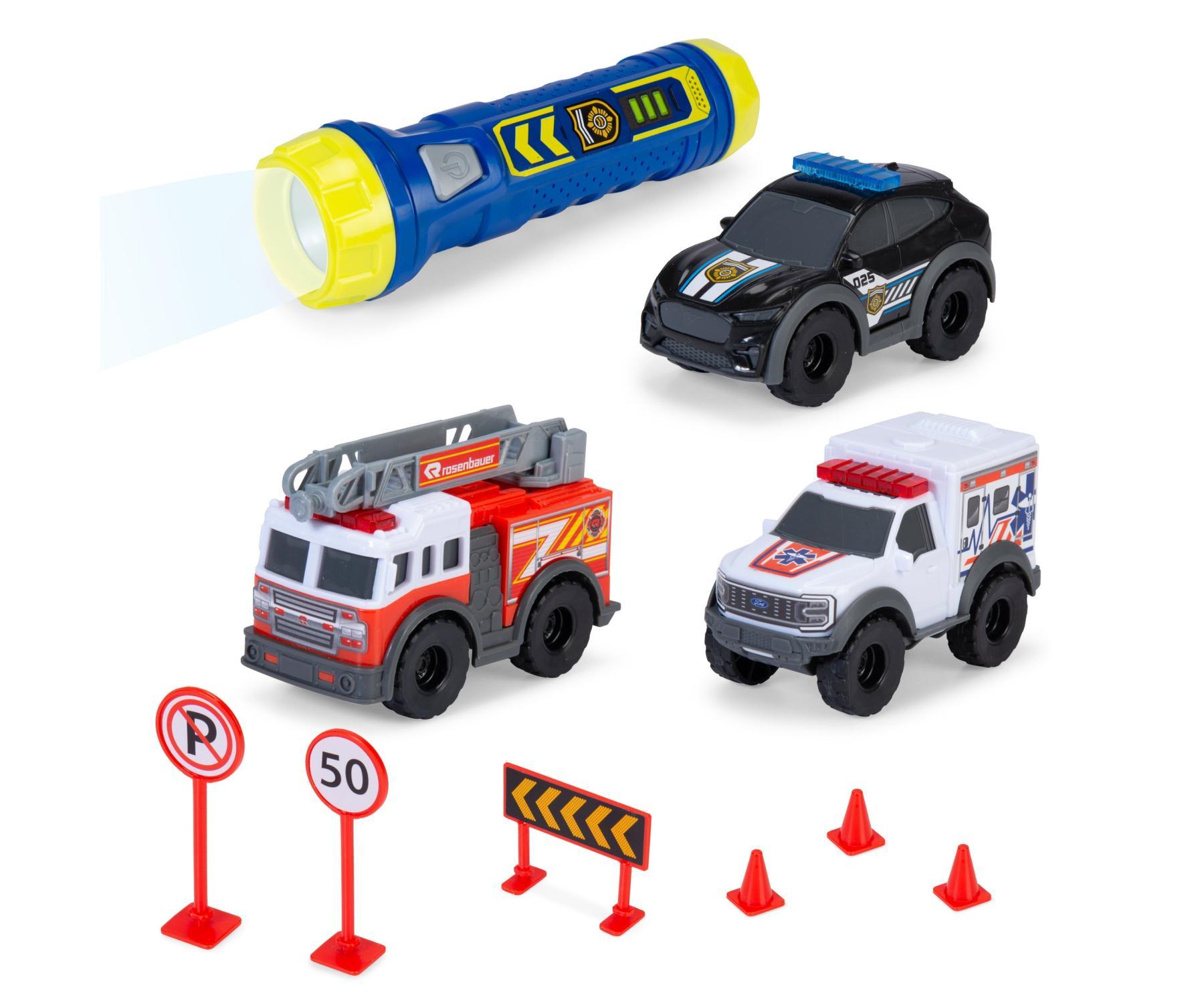 Bộ Đồ Chơi Mô Hình Xe Cứu Hộ Micro SOS Playset - Dickie Toys 203714024