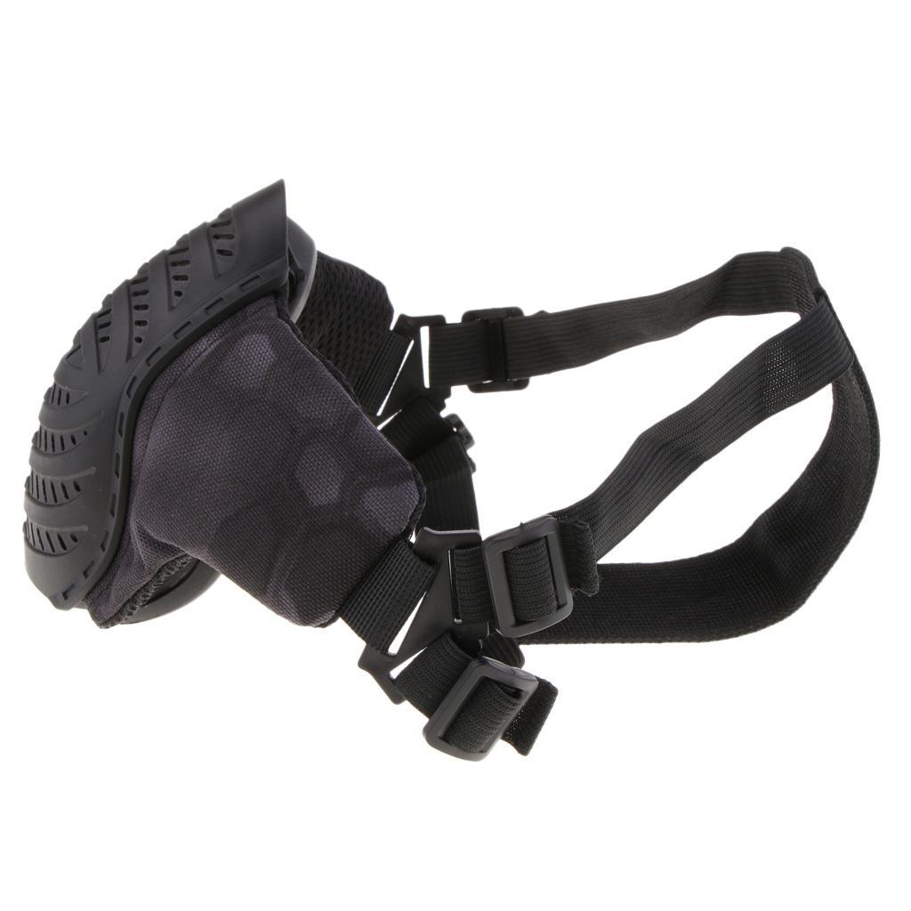 Foldable Half Face Mesh Mask Army Style Comfortable Adjustable Lower Face Protective Mask