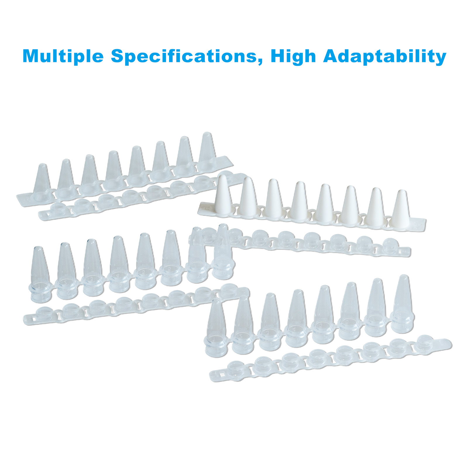 8-Strip PCR 0.2ml, nắp phẳng (8-Strip PCR Tubes), 125 Strip/hộp, hàng nhập khẩu chính hãng