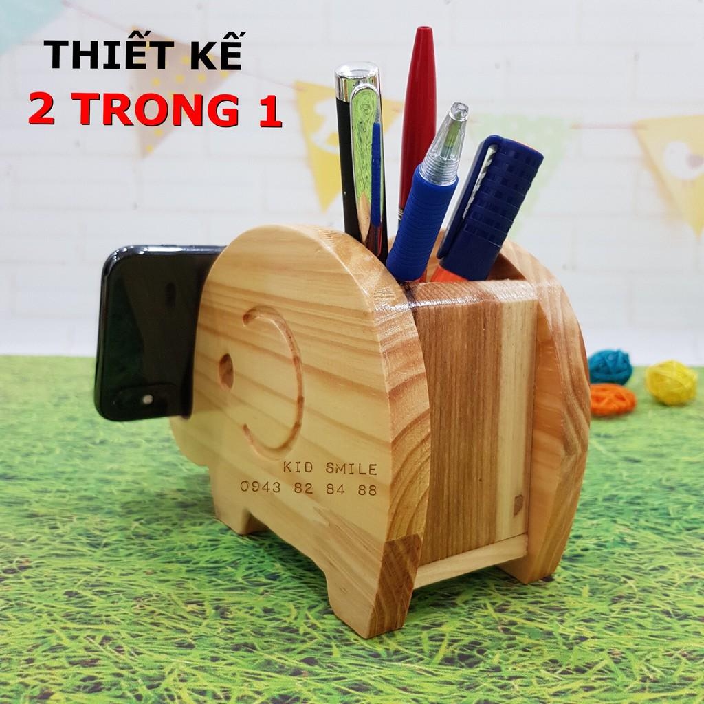 Đồ chơi - Giá kệ đỡ điện thoại, máy tính bảng để bàn bằng gỗ hàng chính hãng - DOZKIDZ