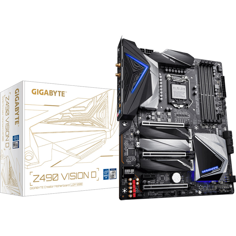 Bo mạch chủ Mainboard Gigabyte Z490 VISION D - Hàng Chính Hãng