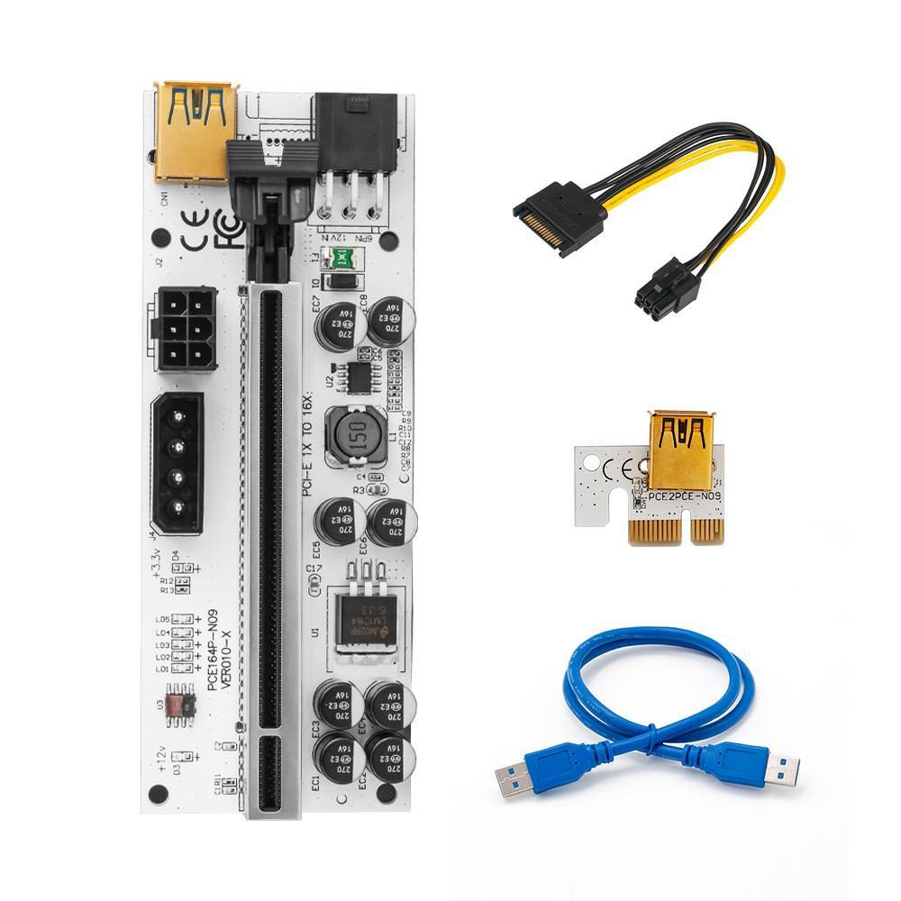 Pci-E Riser Card PCIe 1x to 16x Extender Pci-E Riser Adapter Card Durable