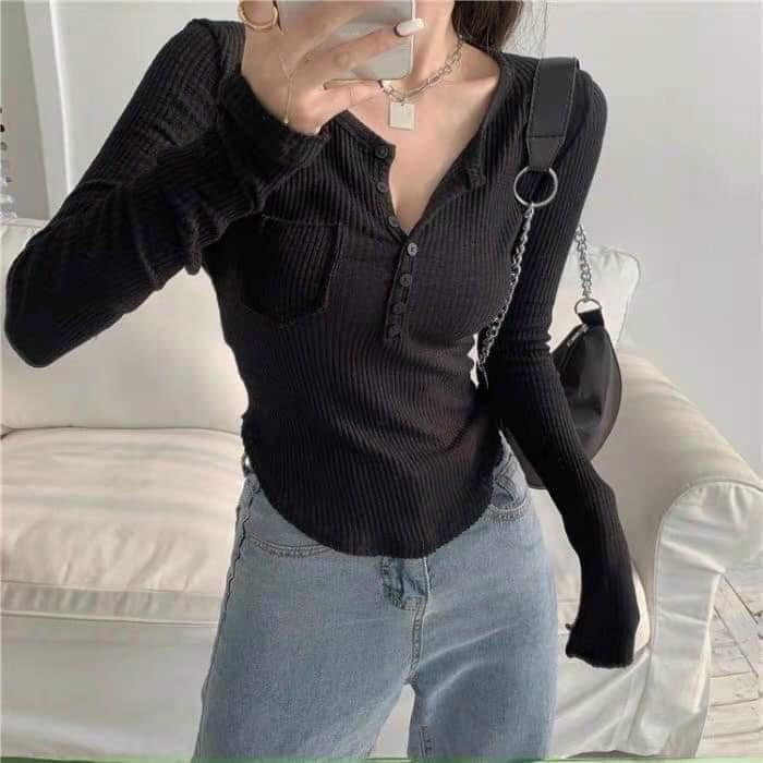 ÁO LEN TĂM CÚC ️ Form kiểu nhẹ nhàng tôn dáng siêu đẹp ạ