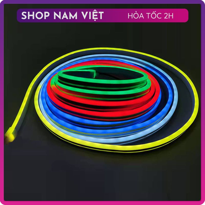 Dây Led Neon RGB Đuổi 5V Điều Khiển Remote và App Điện Thoại
