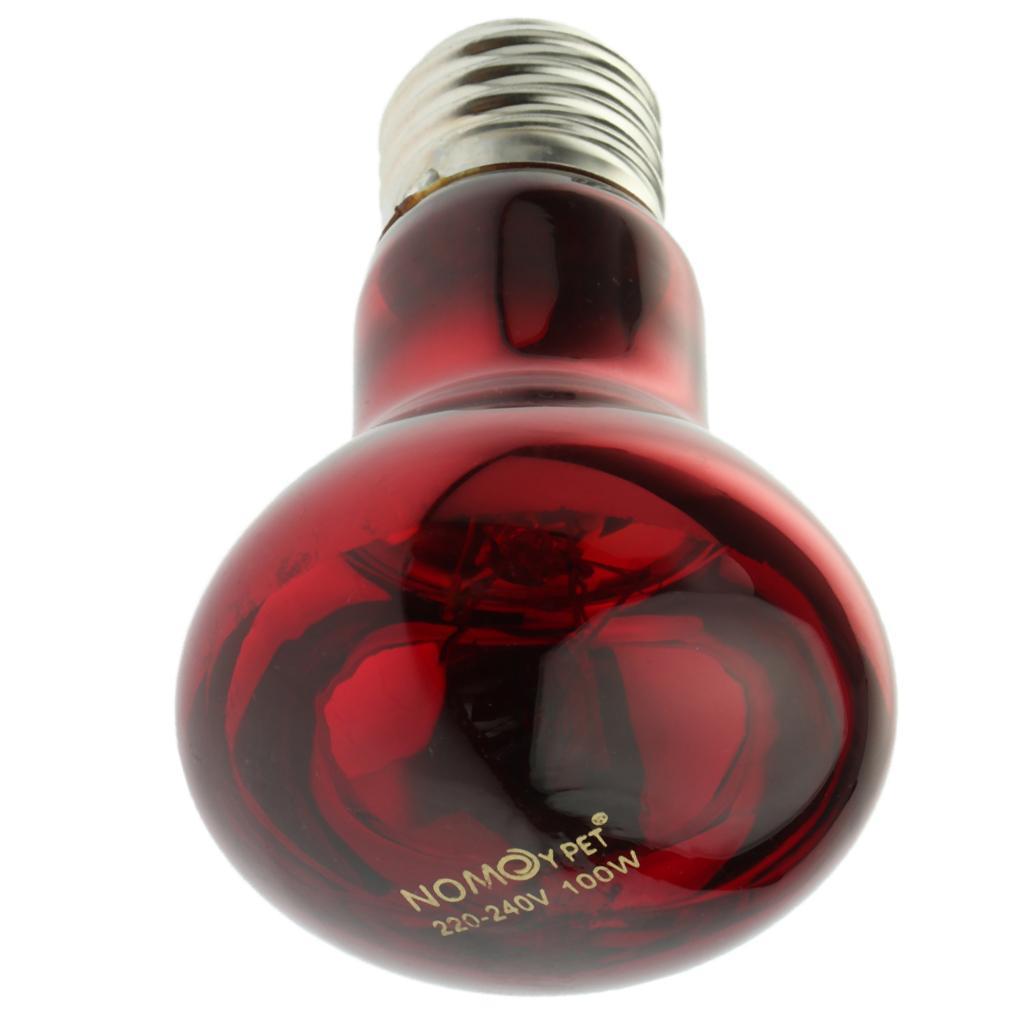 Heating Infrared Lamp Emitter Lamp Bulb E27 Red 25W