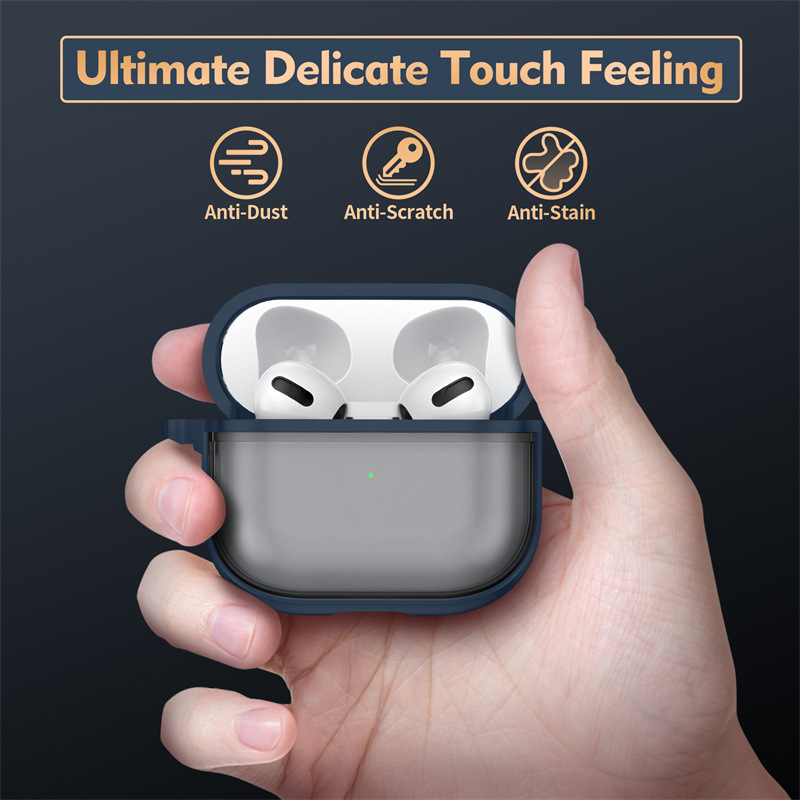 Bao Case PC Trong Suốt Viền Color cho AirPods 3