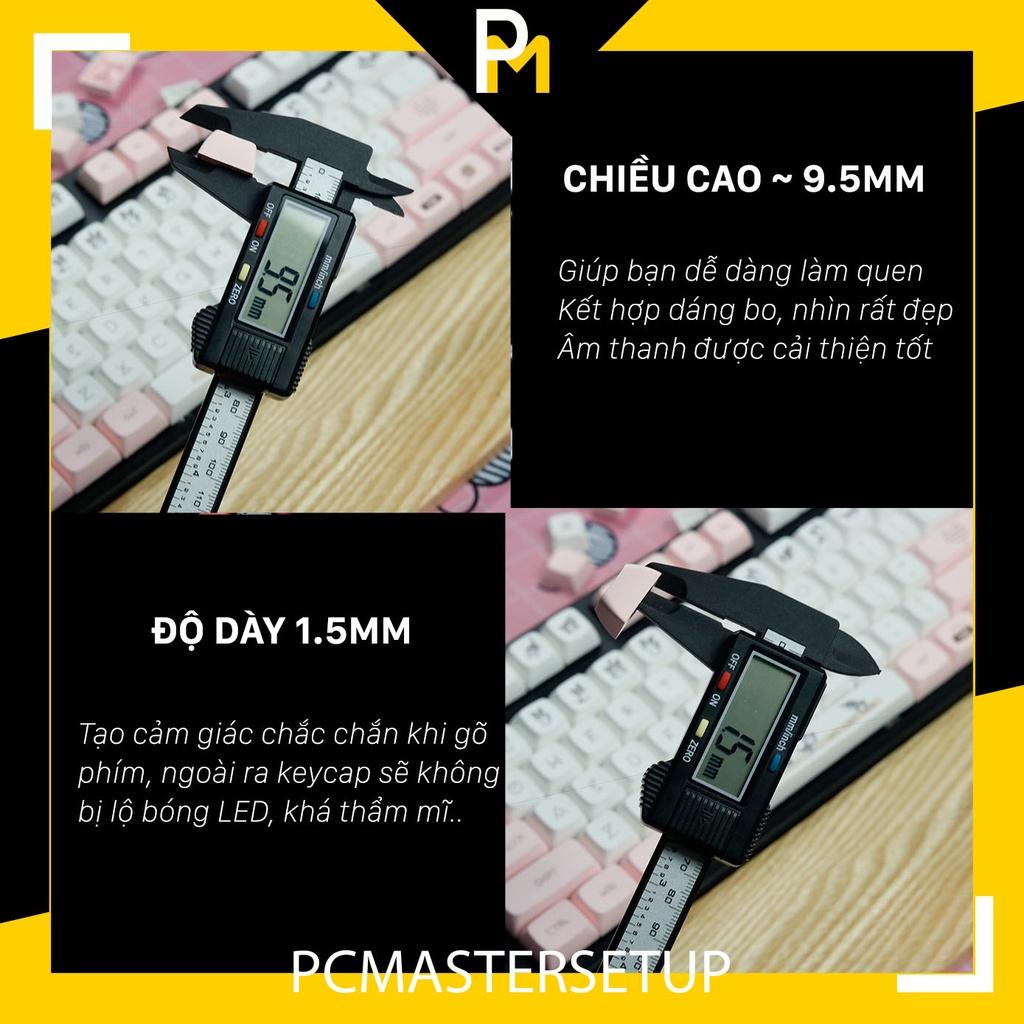 Keycap pbt Mèo Chi chiều cao xda 9.5mm dày 1.5mm của Pcmaster