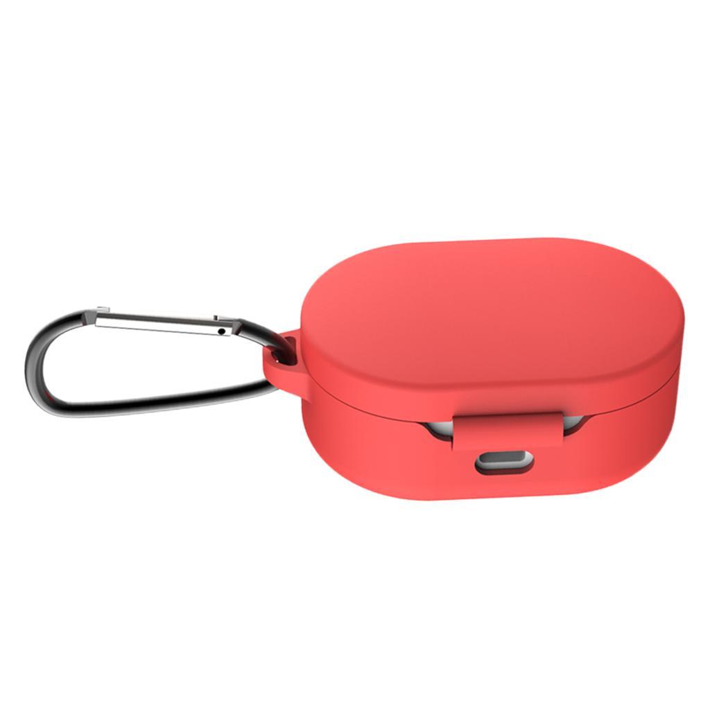 2Pcs Earphone Cover 360° Full Protection for Redmi Airdots Red+Gray