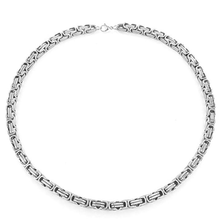 Vòng Cổ Dây chuyền nam titan thép không gỉ cao cấp đẹp sang trọng ziczac trangsucpt cỡ 5mm PTDCNA25