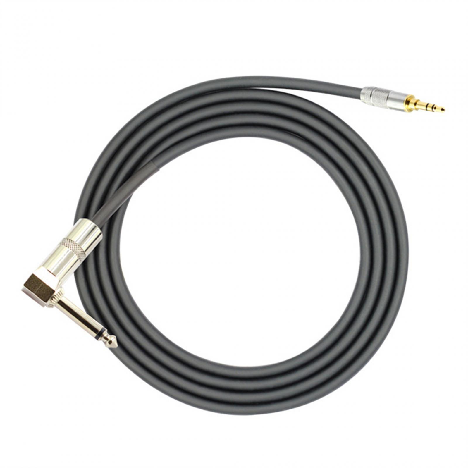 3.5 mm to 6.35 mm Audio Cable Stereo Audio Cable 3ft Repair Part Accessory 3.5 mm to 6.35 Audio Cord Adapter for Audio Computer Amp