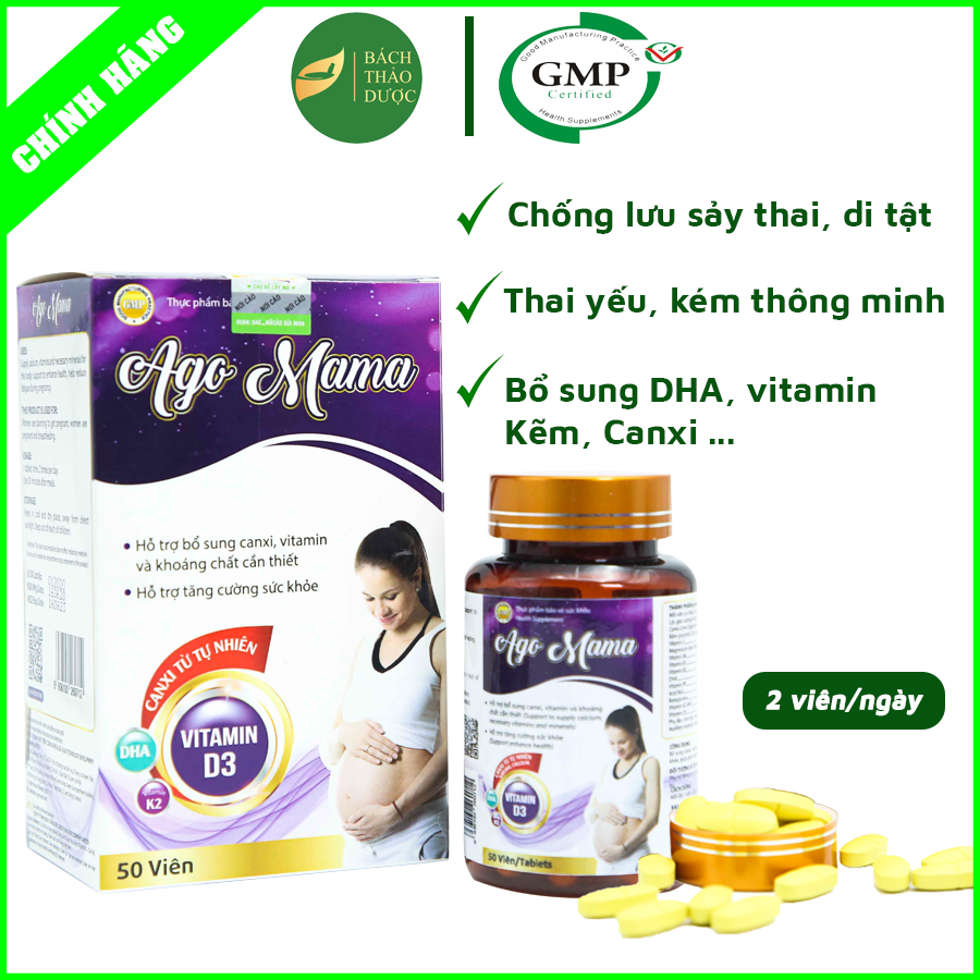 AGO MAMA chống thai lưu, xảy thai, dị tật từ LỘC GIÁC SƯƠNG HƯƠU, bổ sung DHA, Kẽm, Vitamin cho phụ nữ trước và sau sinh