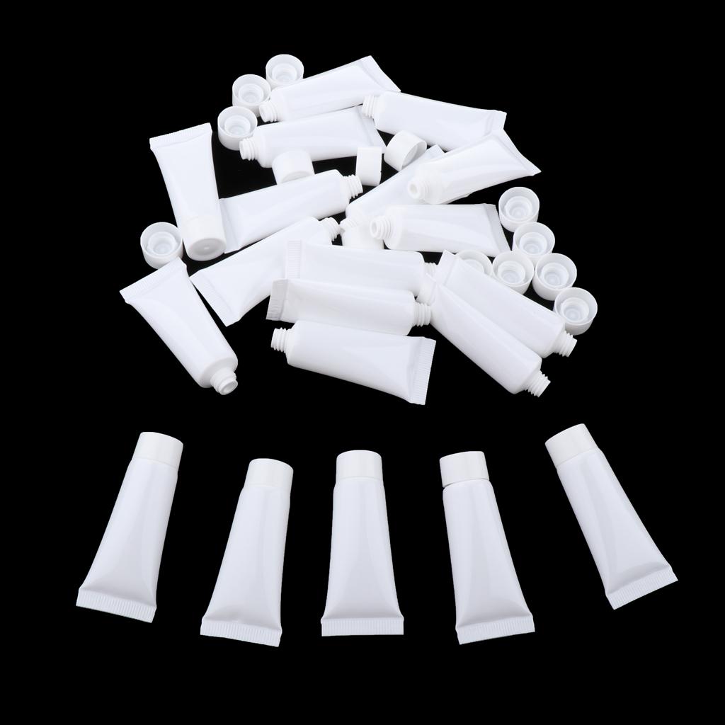 60 pieces 10ml empty tubes cosmetic containers Refillable plastic tube tubes for