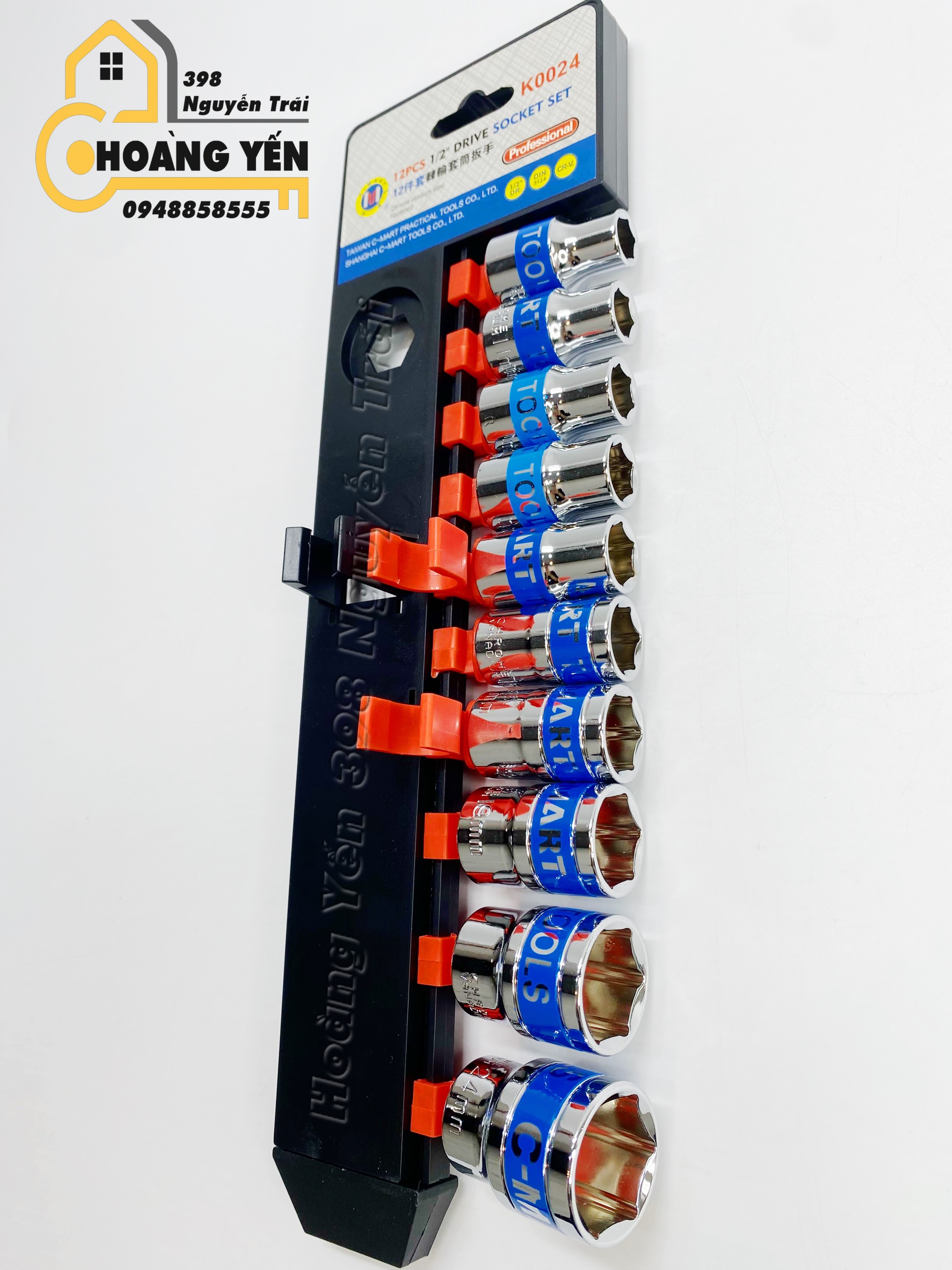 Bộ tuýp chính hãng C-MART K0024 1/2 12 chi tiết