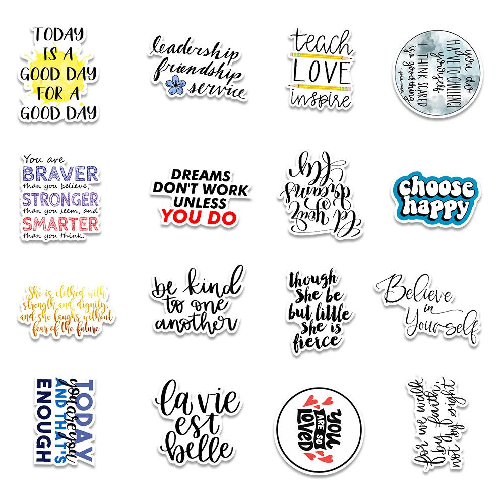 50PCS Cute Cat Cartoon Stickers Reusable Waterproof Non-trace Stickers for PC Laptop Mobile Phone Tablet Cup