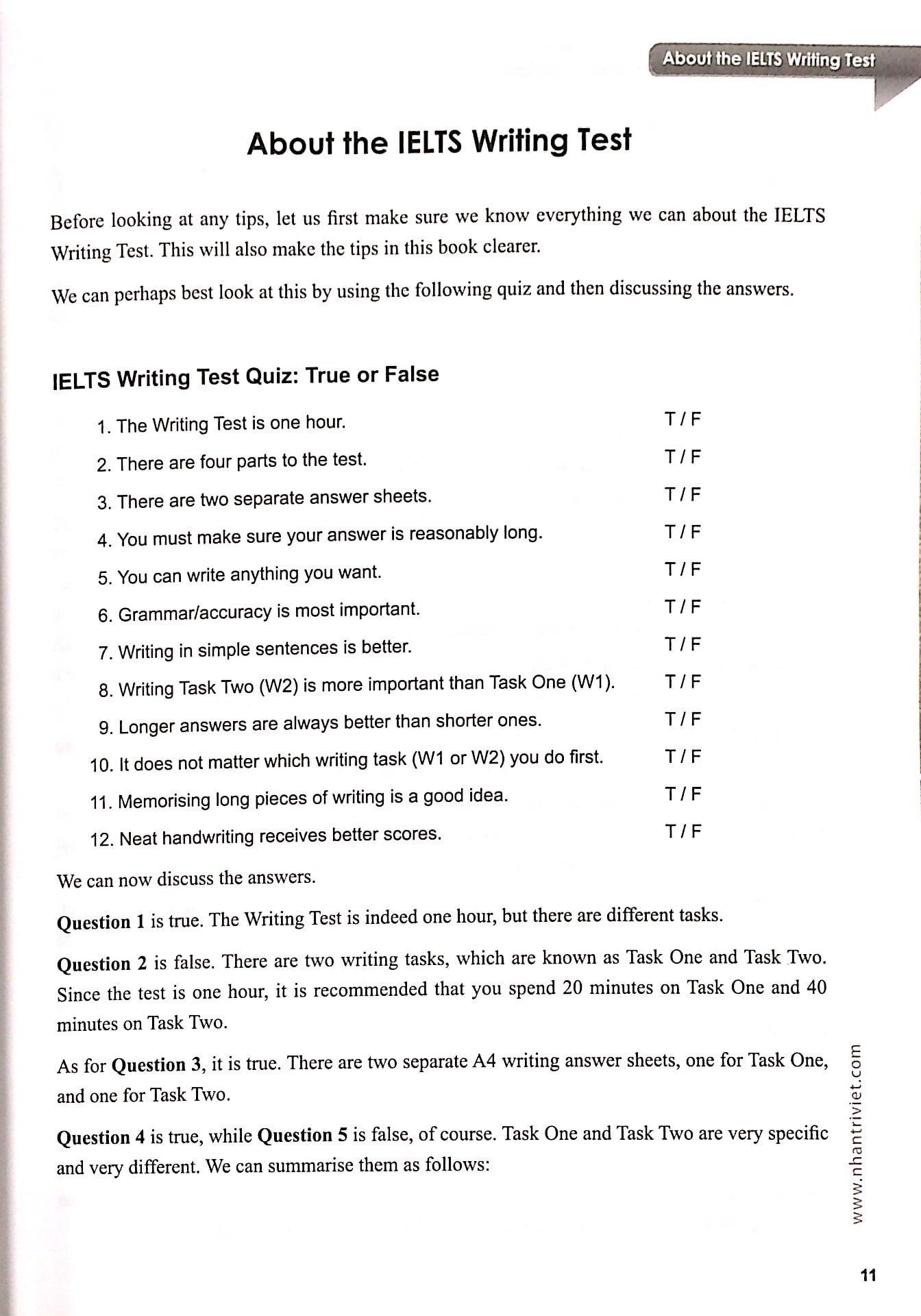 Sách IELTS Writing Task One