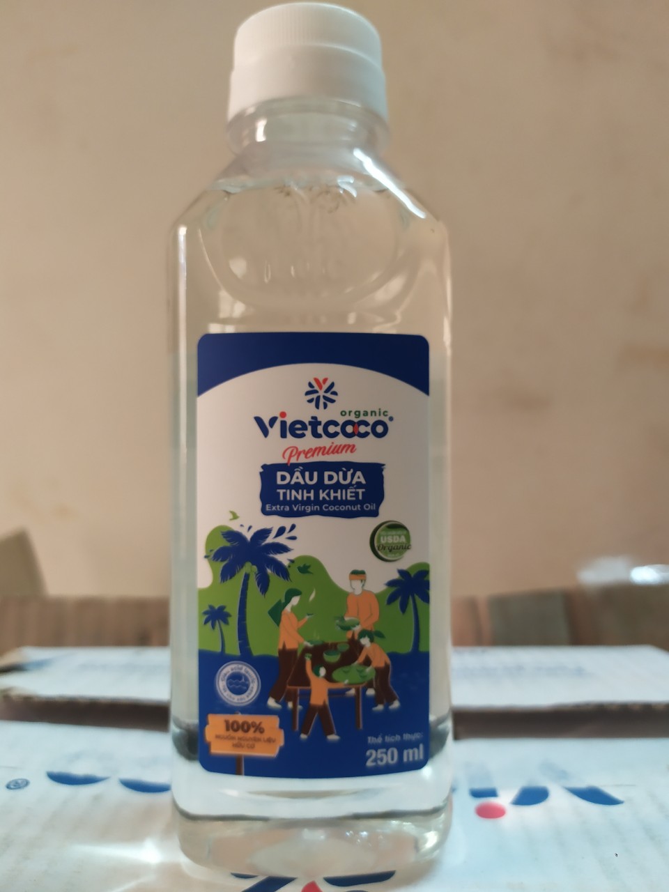 Dầu dừa tinh khiết Organic VIETCOCO chai PET 250ml
