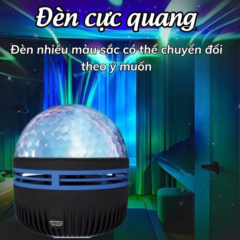 Đèn GALAXY Cực Quang USB LED Chiếu Bầu Trời Cực Quang Trang Trí, Decor Phòng Ngủ, Điều Khiển Từ Xa