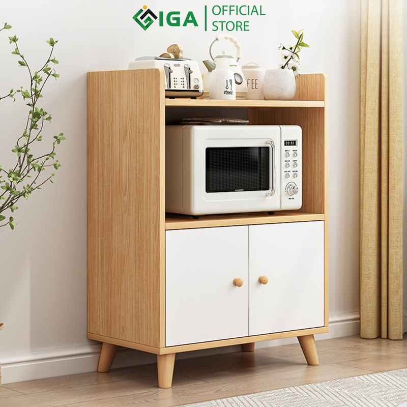 Tủ Kệ Lò Vi Sóng Đa Năng Gỗ MDF phủ melamin Thương Hiệu IGA- GP118B