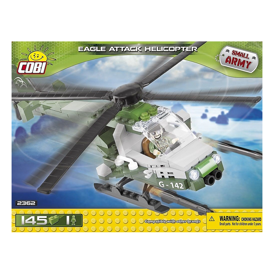 Đồ chơi lắp ráp trực thăng chiến đấu Cobi 2362