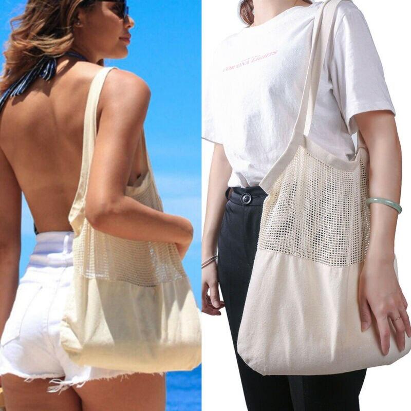 1PC 2019 New Mesh Net Turtle Bag String Shopping Bag Reusable Fruit Storage Handbag Totes Women Shopping Mesh Bag Shopper Bag