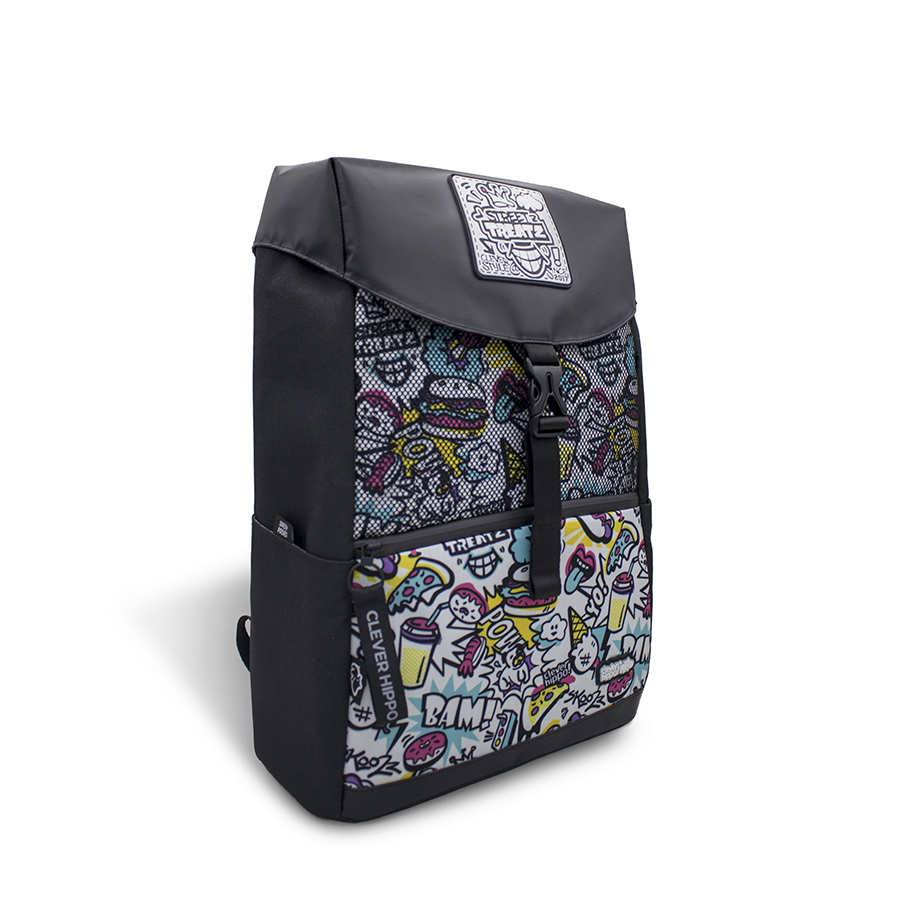 Ba Lô CLEVERHIPPO  Topper  Street Style BST7201/BLACK